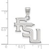 Black Bow Jewelry 14k White Gold Florida State Seminoles NCAA Large Pendant - 2 of 3