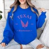 Simply Sage Market Women's Graphic Sweatshirt Embroidered Texas Bluebonnet Flower - 2 of 4