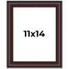 PosterPalooza | Photo Size Linear Brown Picture Frame - UV Acrylic, Foam Board Backing, Hanging Hardware - 2 of 4