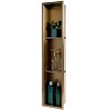 ALFI ABNP0836-BG 8Inch x 36Inch Brushed Gold PVD Stainless Steel Vertical Triple Shelf Shower Niche - 3 of 4