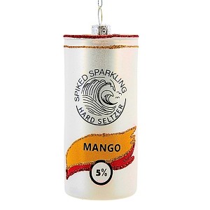 Cody Foster 3.5 Inch Spiked Seltzer-Mango Sparkling Beverage Tree Ornaments - 1 of 3