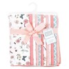 Hudson Baby Infant Girl Cotton Flannel Burp Cloths Bundle, Hummingbird Garden, One Size - 2 of 4