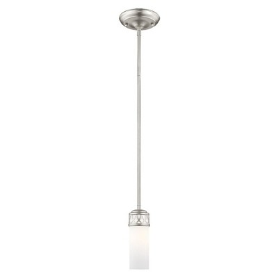 Livex Lighting Westfield 1 - Light Pendant in  Brushed Nickel