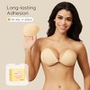 Niidor Women's Bra Sticky Strapless Bra Adhesive Invisible Push up Bra Strapless Backless Bra, Silicone Type - 2 of 4