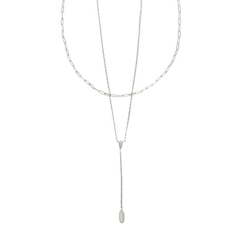 Kendra Scott Jaimee Rhodium Over Brass Multi-strand Necklace - Silver ...