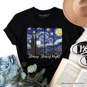 Vincent Van Gogh The Starry Night T-Shirt, Famous Painting Tee | OrnamentallyYou - 1 of 4
