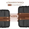 Coolife Luggage Sets 6 Piece with Duffel Bags, Hardside Expandable Suitcases with Spinner Wheels TSA Lock, Black - 2 of 4