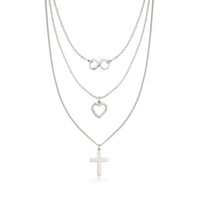 Ross-Simons Italian Sterling Silver Symbol Layered Necklace