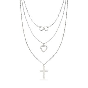 Ross-Simons Italian Sterling Silver Symbol Layered Necklace - 1 of 4