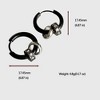 Anna-Kaci Women's Huggie Hoop Earrings with Ring Detail - 4 of 4