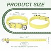 Unique Bargains Dog Collar with Bell Adjustable Buckle PU Leather Dog Collars - 2 of 4