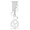 AFX Loretto 6 - Light Pendant in  Satin Brass - 2 of 4