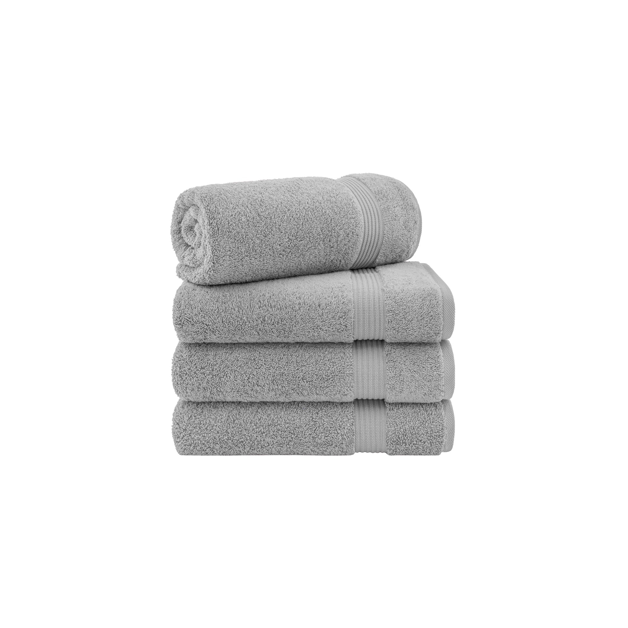 American Soft Linen Bekos 4 Pack Bath Towel Set, 100% Cotton Bath Towels for Bathroom, Rockridge