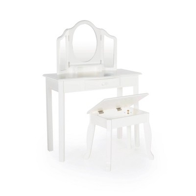 Classic Vanity and Stool White - Guidecraft