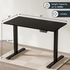 Electric Standing Desk, Dual Motor 3 Stages, 55 x 28 inches, Black Frame & Black Top - 2 of 4