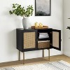 Domisil  32"Tall+2-Door Accent Cabinet with 2 Doors with Adjustable Shelves | KARAT HOME - 4 of 4