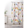 Showmemars Colorful Little Festive Trees Shower Curtain - Deny Designs - 3 of 3