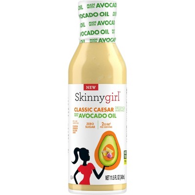 Skinnygirl Avocado Oil Classic Caesar Dressing and Marinade, Gluten Free, Avocado Oil Based, 11.5 fl oz Bottle, Pack of 2