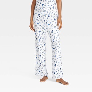Women's Ribbed Pajama Pants - Colsie™ - 1 of 3