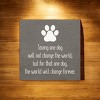 Slickblue Dog Rescue Quote Wood Sign, Routed Slot Hanging, Wall or Shelf Decor, Rustic Look, 7x7 Size, Color Options - 3 of 3