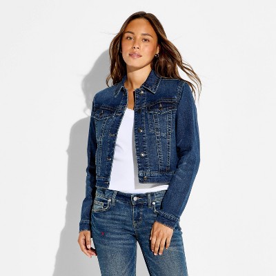 Женские куртки Wild Fable Women's Denim Shrunken Jacket - Wild Fable™ Blue L — фото 2