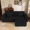 TiramisuBest 78.8in Modular Sofa Convertible Sofa, Floor-Standing Sofa Bed with Armrests, Comfortable Sofa for Living & Bedroom, Green - 2 of 4