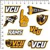 Virginia Commonwealth University 9ct Vinyl Large Deluxe Stickers Variety Pack - 2 of 4