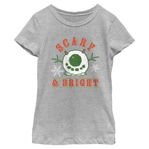 Girls Monsters Inc Scary And Bright Mike Snowball T Shirt - 1 of 4