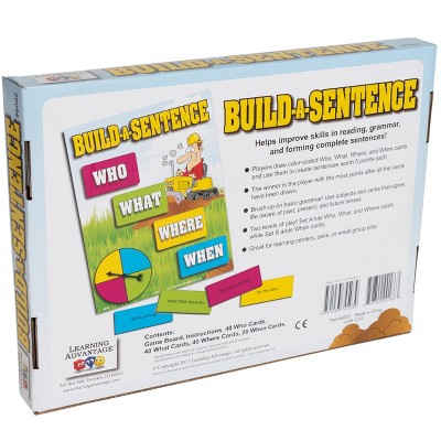 Colorful Build-A-Sentence Game for Kids Ages 6+