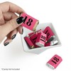 Big Dot of Happiness Chic 18th Birthday - Pink, Black and Gold - Mini Candy Bar Wrapper Stickers - Birthday Party Small Favors - 40 Count - 2 of 4