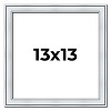 PosterPalooza | Square Classic Silver Picture Frame - UV Acrylic, Foam Board Backing, Hanging Hardware - 2 of 4