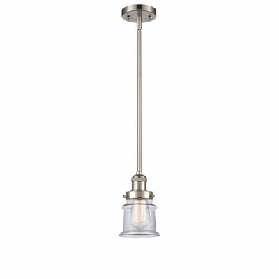Canton - 1 Light Stem Hung Mini Pendant In Industrial Style-8.5 Inches Tall and 5.25 Inches Wide