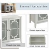 Vynxaria White Finish Console Cabinet - Stylish and Functional Storage Solution for Your Home Decor Needs - 4 of 4