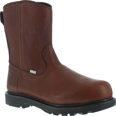 Men's Iron Age Hauler Composite Toe Internal Met Guard Wellington Work Boot
