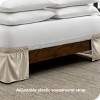 Adjustable Wrap Around Ruffled Bed Skirt by Bare Home - image 3 of 4