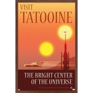 Trends International Star Wars: Tatooine - The Bright Center by Russell Walks Framed Wall Poster Prints - 1 of 4
