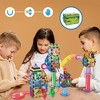 PICASSO-TILES 650 PC Marble Run Track with Storage Bin Set Building Block & Magnetic Tiles, Building STEM Toy for Kids 3+ - 3 of 4