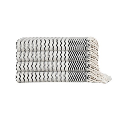 Olive & Linen Zipper Turkish Hand / Kitchen Towel Bundle
