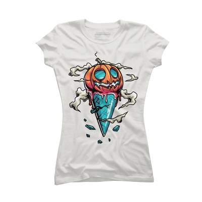 Junior's Design By Humans Halloween By anggatantama T-Shirt