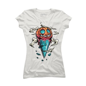 Junior's Design By Humans Halloween By anggatantama T-Shirt - 1 of 3