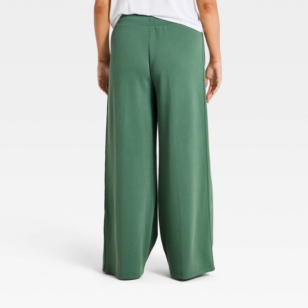 Pantalones de chándal de pata ancha de piqué ligero para mujer - All In Motion™ 5