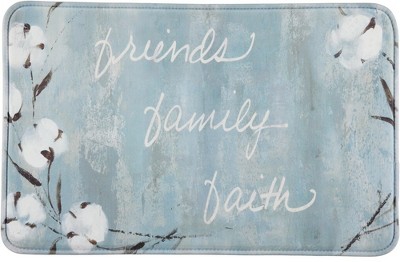 J&V TEXTILES Relax Series Anti-Fatigue Cushioned Comfort Anti-Fatigue Mats (Friends Family Faith)