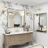 KIOTEE Rectangular Aluminum Alloy Framed and Tempered Glass Wall Bathroom Vanity Mirror in Matte Black - 2 of 4