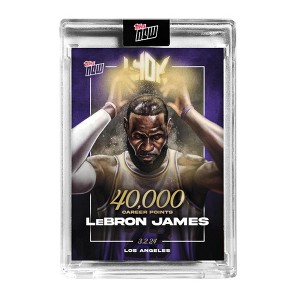 TOPPS NOW 2023-24 Basketball Card | 40k Points LeBron James LJ-40K - 1 of 3