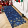 Garvee Christmas Snowflake Area Rug Non Slip Entryway Washable Living Room Rug Soft Floor Mat for Bedrooms Indoor Ultra-Thin Carpet for Christmas - 2 of 4