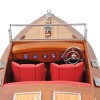 Chris Craft Runabout Wooden Model 7.75" – Handcrafted Display By Old Modern Handicrafts - 4 of 4