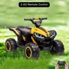 12V Ride On Toy ATV, Battery Powered 4 Wheeler Quad Car, Electric ATV with Remote Control, Music, Horn, Monitor Display, LED Lights for Toddlers 3-10 - 4 of 4