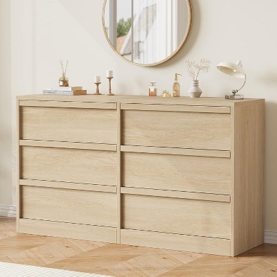 6-drawer wood color