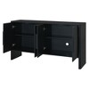 NicBex 59" Modern Sideboard,Kitchen Storage Cabinets with 4 Doors and Adjustable Shelves for Kitchen and Dining Room,Black/Blue/Espresso - 4 of 4