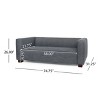 NicBex 74.75 Inch Loveseat Sofa Modern Comfy Sofa Couch with Wood Legs for Living Room,Apartment - 3 of 4